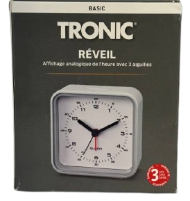 Tronic Basic Analogue Alarm Clock