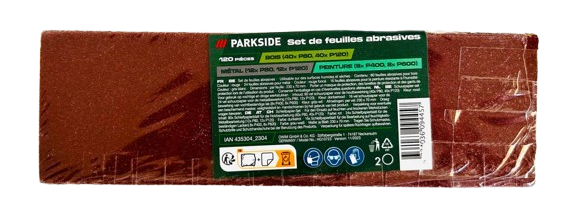 Parkside Sandpaper Set